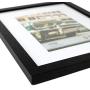 CAVEPOP 8x10 Black Picture Frame with Mat Set of 5, Made to Display 8x10” Without Mat, 5x7 with Mat - Large Wall Hanging Photo Frames, Collage Picture Frame Sets