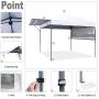 MASTERCANOPY 10x10 Pop-up Canopy Tent with Double Awnings White MASTERCANOPY 10x10 Pop-up Canopy Tent with Double Awnings White