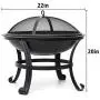 KINGSO Fire Pit, 22 Fire Pits Outdoor Wood Burning Steel BBQ Grill Firepit Bowl with Mesh Spark Screen Cover Log Grate Wood Fire Poker for Camping Picnic Bonfire Patio Backyard Garden Beaches Park KINGSO Fire Pit, 22 Fire Pits Outdoor Wood Burning Steel BBQ Grill Firepit Bowl with Mesh Spark Screen Cover Log Grate Wood Fire Poker for Camping Picnic Bonfire Patio Backyard Garden Beaches Park