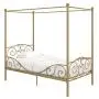 DHP Metal Canopy Bed with Sturdy Bed Frame - Twin Size (Gold) DHP Metal Canopy Bed with Sturdy Bed Frame - Twin Size (Gold)