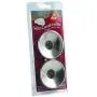 Ner Mitzvah Safety Metal Candle Holder Drip Cup, Silver