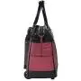 JKM and Company BATON ROUGE Burgundy Red & Black Alligator Compatible With Computer iPad, Laptop Tablet Rolling Tote Bag Briefcase Carryall Bag