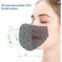 Extra Large Washable Cotton Mouth shields, 3-Ply Black Adjustable Ear Loop - Breathable Reuasble Unisex Adult Dust Warm Cloth Face Bandana (3 pack XL)