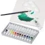 Falling in Art Beechwood Tabletop Easel Set with 12 Tubes Acrylic Paints, Canvas Panels, Brushes, Palette – 24 Pieces Acrylic Artist Painting Tools Kit for Adults, Beginners, Kids