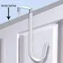 Over Door Hook White - 4Pack Soft Rubber Surface Design to Prevent Article Scratches,Single Door Hook for Bathroom,Kitchen,Bedroom,Cubicle,Shower Room Hanging Towel,Clothes,Pants,Shoe Bag,Coat Over Door Hook White - 4Pack Soft Rubber Surface Design to Prevent Article Scratches,Single Door Hook for Bathroom,Kitchen,Bedroom,Cubicle,Shower Room Hanging Towel,Clothes,Pants,Shoe Bag,Coat