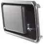 Tailgate Handle compatible with Jeep Wrangler 95-06 Smooth Black Metal (Zinc)