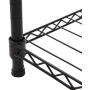 Heavy Duty Clothing Garment Rack Wire Shelving Closet Clothes Stand Rack Double Rod Wardrobe Metal Storage Rack Freestanding Cloth Armoire Organizer (1 Pack)