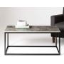 Walker Edison Modern Metal Frame Open Rectangle Coffee Accent Living Room Ottoman End Table, 42 Inch, Dark Concrete Walker Edison Modern Metal Frame Open Rectangle Coffee Accent Living Room Ottoman End Table, 42 Inch, Dark Concrete