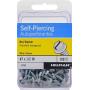 Hillman 35263 White Painted Hex Washer-Head Self-Piercing Screws (#7 x 1/2'') - 100 Pieces