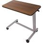 Vaunn Medical Adjustable Overbed Bedside Table With Wheels (Hospital and Home Use)
