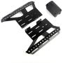 LCX Racing 1/10th RC Crawler Car Metal Rail Steel Side Step Running Board Rock Slider for Axial SCX10 II 90046 Cherokee Body, Upgrades Parts Accessories