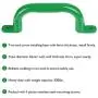 Purife 10 Metal Playground Safety Handles Green (Pair-500LBS), Playground Grab Handles, Kids Playset Handles, Hand Grip Bar for Playhouse,Treehouse, Jungle Gym, Climbing Frame, Swing Set Accessories