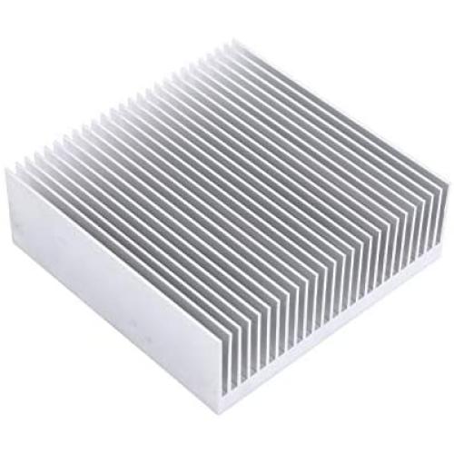 Aluminum Heat Sink 3.15 x 3.15 x 1 inch /80 x 80 x 27 mm Heatsink Radiator Circuit Board Cooling Cooler 26 Fins - Sliver