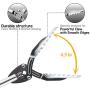 FTH All Stainless Steel Grabber Reacher 48'' Pickup Tool Heavy Duty Trash Picker Log BBQ Fireplace pits Snake Tongs