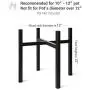 Mkono Plant Stand - EXCLUDING Plant Pot, Mid Century Modern Tall Metal Pot Stand Indoor Flower Potted Plant Holder Plants Display Rack, Fits Up to 12 Inch Planter, Black Mkono Plant Stand - EXCLUDING Plant Pot, Mid Century Modern Tall Metal Pot Stand Indoor Flower Potted Plant Holder Plants Display Rack, Fits Up to 12 Inch Planter, Black