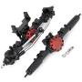 Benedict Harry Alloy Complete Front Axle and Rear Axle Upgrade Steel Gear for 1:10 Axial SCX10 II 90046/90047 SCX10 90027/90028 RC Jeep Rock Crawler