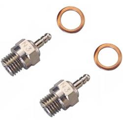 LAFEINA 70117 N3 Hot Glow Plug Spark Nitro Engine Parts for Traxxas Kyosho HSP HPI Redcat RC Car Truck Buggy, Pack of 2