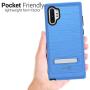CoverON Metal Kickstand SleekStand Series for Samsung Galaxy Note 10 Plus Case/Note 10 Plus 5G Case - Blue