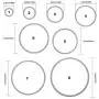 WOWOSS 32 Pieces Cutting Dies Stencil Metal Template Moulds, 4 Different Shapes Embossing Tools for Scrapbook, Album, Paper DIY Crafts & Card Making