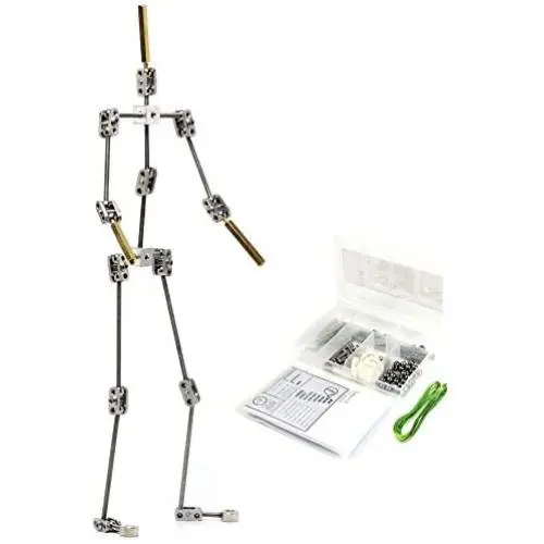 DIY Studio Stop Motion Armature Kits 11'' | Metal Puppet Figure for Character Design Creation | Not-Ready Studio Armature Kits Very Easy to Assemble for Stop Motion Animation or Just Fun | 280 mm Tall