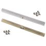 ZLYY 2 Pieces Kiss Clasp Lock for Purse, 7.48Inch Metal Purse Frame Kiss Clasp Lock with Silver and Bronze Color