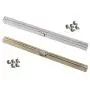 ZLYY 2 Pieces Kiss Clasp Lock for Purse, 7.48Inch Metal Purse Frame Kiss Clasp Lock with Silver and Bronze Color