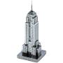 Set of 4 Metal Earth 3D Laser Cut Building Models: 30 Rockefeller Plaza, Empire State Building, Chrysler Building, & One World Trade Center