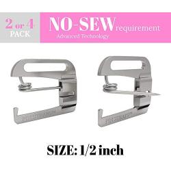 NO SEW, Metal Swimsuit Bra Hooks, Replacement Slide Pin Hooks (1/2 inch) by Pin Straps (2)