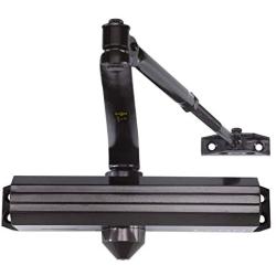 Medium/Heavy Duty Designer Commercial Door Closer - LYNN Hardware DC7016 (US10B Dark Bronze) Surface Mounted, Grade 1- ADA & UL 3 Hour Rated, Adjustable Size 1-6 for entrances & Aluminum storefronts