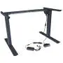 Titan Single Motor Electric Adjustable Base Height Sit-Stand Standing Desk Frame 46'' H 63'' W Programmable Buttons