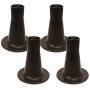 Home Paradise | Bed Frame Feet Replacement | Tall Sturdy Cone Shaped Legs | Protect Your Floor by Changing Your Bed Wheels with These Bed Frame Glide | Dark Brown (4)