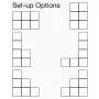 Whitmor Storage Cubes - Stackable Interlocking Wire Shelves - White (Set of 6)
