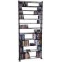 Atlantic Maxsteel 12 Tier Shelving - Heavy Gauge Steel Wire Shelving for 864 CD/450 DVD/Blu-Ray/Games in Gunmetal,38408071