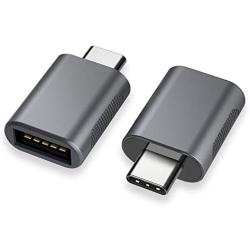 nonda USB C to USB Adapter(2 Pack),USB-C to USB 3.0 Adapter,USB Type-C to USB,Thunderbolt 3 to USB Female Adapter OTG for MacBook Pro2019,MacBook Air 2020,iPad Pro 2020,More Type-C Devices(Space Gray)