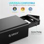 ORICO 2 Bay USB 3.0 to SATA External Hard Drive Enclosure Support 32TB, 2.5/3.5 inch HDD SSD Enclosure for Music Photo Video Data Storage Backup (No RAID)