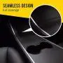 HumanFriendly Tesla Model 3 / Model Y Center Console Wrap Kit w/Extra Cupholder Piece by EV Armor - Matte Black