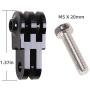 SUREWO Universal Rotary Aluminum Extension Arm Mount Compatible with Gopro Hero 9/8/7/(2018)/6/5 Black,Session 5/4,Hero 3+,DJI Osmo Action,AKASO/Campark/YI Action Camera and More