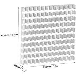 uxcell Electronic Radiators Heatsink for MOS GPU IC Chip Silver 40 x 40 x 5 mm