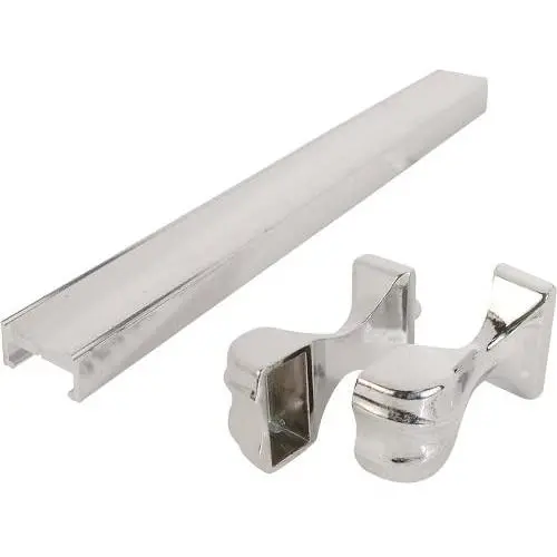 Shower Door Towel Bar & Bracket, 32-in Chrome Shower Door Towel Bar & Bracket, 32-in Chrome