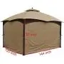 APEX GARDEN Universal Privacy Curtain Set for 10 x 12 Gazebo (Beige) APEX GARDEN Universal Privacy Curtain Set for 10 x 12 Gazebo (Beige)