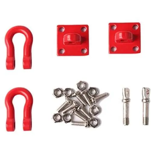 YU-NIYUT RC Car Metal Rescue Tow Hook Decor Part for SCX10 TRX-4 1/10 RC Rock Crawler DIY RC Vehicle Modification Fun for Adults and Kids YU-NIYUT RC Car Metal Rescue Tow Hook Decor Part for SCX10 TRX-4 1/10 RC Rock Crawler DIY RC Vehicle Modification Fun for Adults and Kids