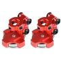 Dilwe 2Pcs RC Car Magnetic Body Post Mount, Metal Magnetic Stealth Body Post Mount for Traxxas/HSP/Redcat/Tamiya/Axial SCX10/D90/HPI RC Car(Red)