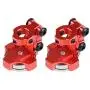 Dilwe 2Pcs RC Car Magnetic Body Post Mount, Metal Magnetic Stealth Body Post Mount for Traxxas/HSP/Redcat/Tamiya/Axial SCX10/D90/HPI RC Car(Red)