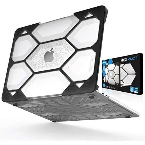 IBENZER Hexpact MacBook Pro 13 Inch Case 2016-2019 Release A2159 A1989 A1706 A1708, Heavy Duty Protective Hard Case Shell Cover for MacBook Pro 13 inch with/Without Touch Bar, Clear, HT13CL A IBENZER Hexpact MacBook Pro 13 Inch Case 2016-2019 Release A2159 A1989 A1706 A1708, Heavy Duty Protective Hard Case Shell Cover for MacBook Pro 13 inch with/Without Touch Bar, Clear, HT13CL A