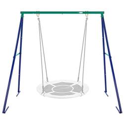 VIVOHOME Metal Swing Frame Full Steel Stand, Hold up to 440 lbs, Saucer Swing NOT Included