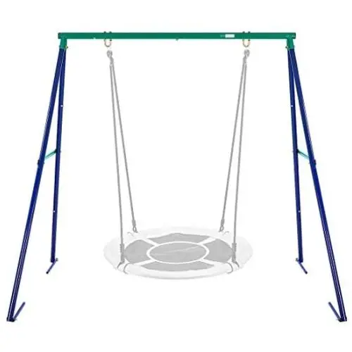 VIVOHOME Metal Swing Frame Full Steel Stand, Hold up to 440 lbs, Saucer Swing NOT Included VIVOHOME Metal Swing Frame Full Steel Stand, Hold up to 440 lbs, Saucer Swing NOT Included