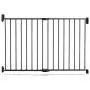 Munchkin Push to Close Baby Gate, Hardware Mounted Safety Gate for Stairs, Hallways and Doors, Extends 28.5'' to 45'' Wide, Metal, Dark Grey