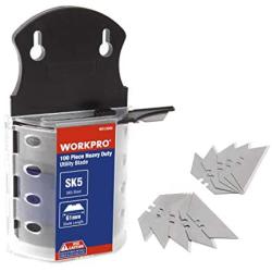 WORKPRO Utility Knife Blades Dispenser SK5 Steel 100-pack