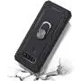 SWP for LG K51 Case,LG Reflect Case,LG Q51 Case,Dual Layer Shock-Absorption Armor Cover,Full-Body Protective Case with Metal Ring Holder Kickstand for LG K51 (Black)