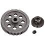 kingsea 11184 Steel Metal Spur Differential Main Gear 64T & 29T Motor Pinion Gear RC Replacement Parts for Redcat Volcano EPX HSP 1/10 Monster Truck Brontosaurus 94107